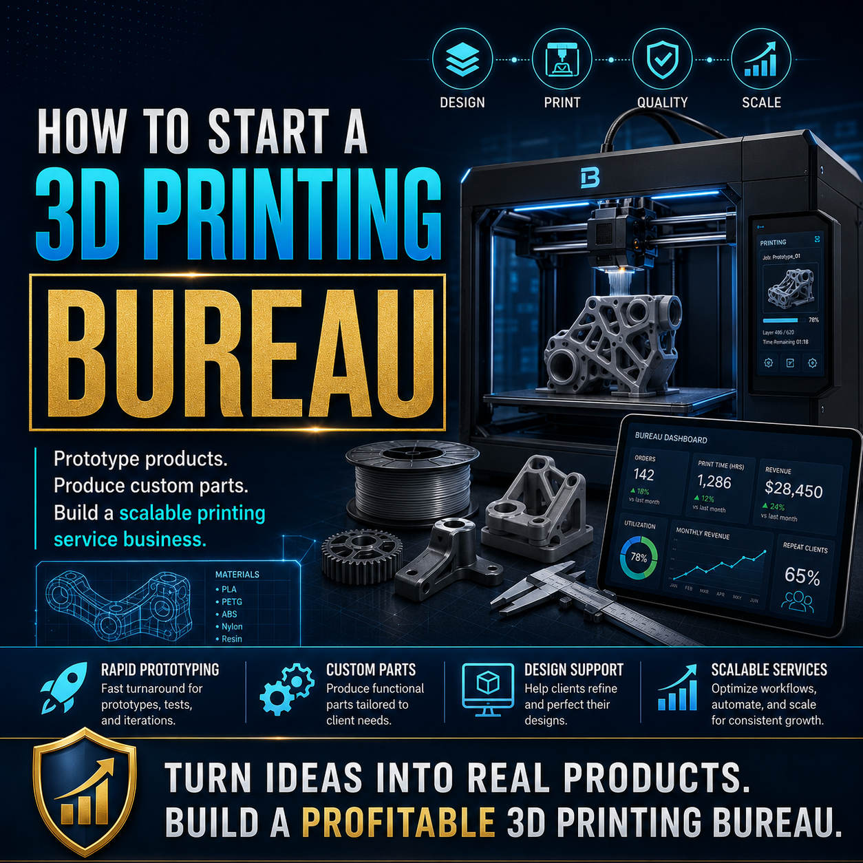 How to Start a 3D Printing Bureau