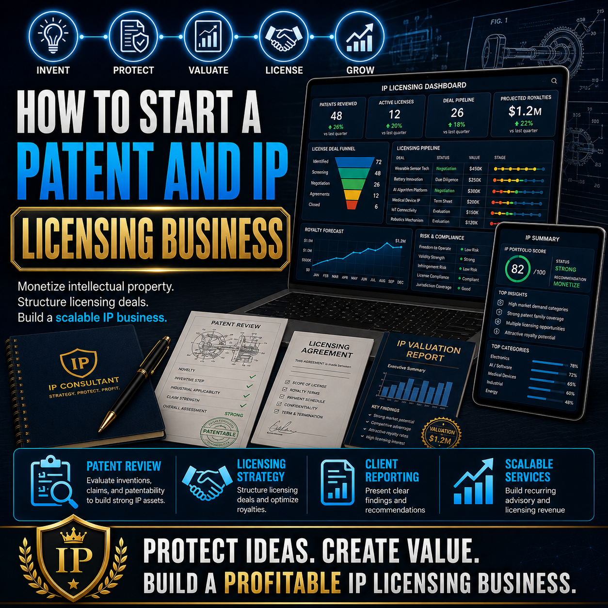 How to Start a Patent and IP Licensing Business