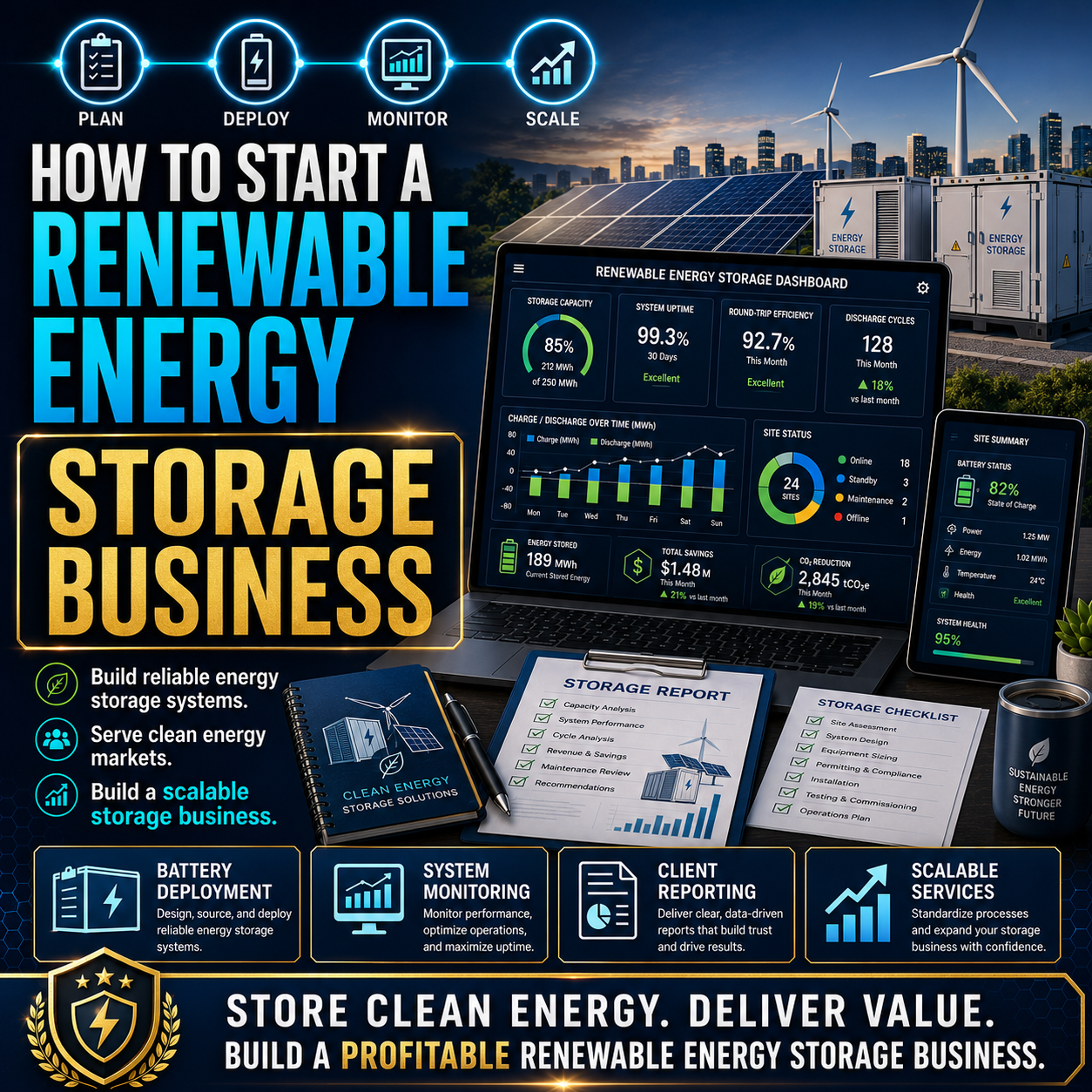 How to Start a Renewable Energy Storage Business